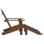 Silla de jardín con otomana de madera marrón de , Sillas de jardín - Ref: Foro24-45701, Precio: 100,65 €, Descuento: %