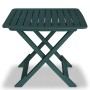 Mesa y sillas bistró de jardín plegables 3 pzas plástico verde de , Conjuntos de jardín - Ref: Foro24-43582, Precio: 106,24 €...