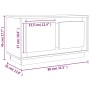 Mueble de TV madera contrachapada blanco 80x35x45 cm de , Muebles TV - Ref: Foro24-819852, Precio: 52,39 €, Descuento: %