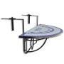 Mesa de balcón colgante mosaico azul y blanco de , Mesas de jardín - Ref: Foro24-41124, Precio: 91,38 €, Descuento: %