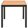 Mesa de jardín de aluminio y WPC marrón 80x80x74 cm de , Mesas de jardín - Ref: Foro24-42793, Precio: 153,71 €, Descuento: %