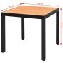 Mesa de jardín de aluminio y WPC marrón 80x80x74 cm de , Mesas de jardín - Ref: Foro24-42793, Precio: 153,71 €, Descuento: %