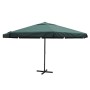 Sombrilla aluminio verde 500 cm de , Sombrillas - Ref: Foro24-40302, Precio: 230,47 €, Descuento: %