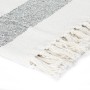 Manta a rayas algodón gris antracita 220x250 cm de , Mantas - Ref: Foro24-133796, Precio: 43,25 €, Descuento: %