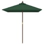 Sombrilla de jardín con poste de madera verde 198x198x231 cm de , Sombrillas - Ref: Foro24-363184, Precio: 47,66 €, Descuento...