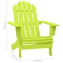 Silla de jardín Adirondack madera maciza de abeto verde de , Sillas de jardín - Ref: Foro24-315876, Precio: 89,59 €, Descuent...