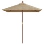 Sombrilla de jardín poste de madera gris taupé 198x198x231 cm de , Sombrillas - Ref: Foro24-363186, Precio: 49,45 €, Descuent...