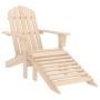 Silla jardín Adirondack con otomana madera maciza de abeto de , Sillas de jardín - Ref: Foro24-315862, Precio: 102,57 €, Desc...