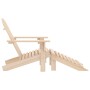 Silla jardín Adirondack con otomana madera maciza de abeto de , Sillas de jardín - Ref: Foro24-315862, Precio: 102,57 €, Desc...
