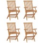 Set de comedor de jardín plegable 5 pzas madera maciza de teca de , Conjuntos de jardín - Ref: Foro24-3096574, Precio: 577,29...