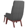 Sillón de relax con taburete tela gris oscuro de , Sillones - Ref: Foro24-3097564, Precio: 149,27 €, Descuento: -5%%