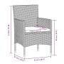 Juego de comedor para jardín 9 piezas con cojines gris y negro de , Conjuntos de jardín - Ref: Foro24-3099292, Precio: 686,72...