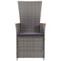 Juego de comedor de jardín 9 pzas con cojines gris de , Conjuntos de jardín - Ref: Foro24-3099464, Precio: 1,00 €, Descuento:...
