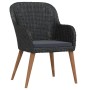 Juego de comedor de jardín 7 piezas con cojines negro de , Conjuntos de jardín - Ref: Foro24-3099509, Precio: 813,88 €, Descu...
