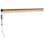Toldo retráctil automático amarillo y blanco 3x2,5 m de , Toldos - Ref: Foro24-3154506, Precio: 272,03 €, Descuento: %