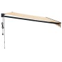 Toldo retráctil automático amarillo y blanco 5x3 m de , Toldos - Ref: Foro24-3154510, Precio: 430,70 €, Descuento: %