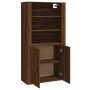 Aparador alto madera contrachapada marrón roble de , Aparadores - Ref: Foro24-3185366, Precio: 148,68 €, Descuento: %