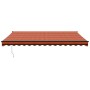 Toldo retráctil automático naranja y marrón 4,5x3 m de , Toldos - Ref: Foro24-3154519, Precio: 395,61 €, Descuento: %
