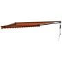 Toldo retráctil automático naranja y marrón 4,5x3 m de , Toldos - Ref: Foro24-3154519, Precio: 395,61 €, Descuento: %