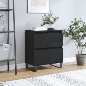 Aparador de madera contrachapada negro 60x35x70 cm de , Aparadores - Ref: Foro24-831221, Precio: 79,01 €, Descuento: %
