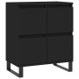 Aparador de madera contrachapada negro 60x35x70 cm de , Aparadores - Ref: Foro24-831221, Precio: 79,01 €, Descuento: %