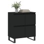 Aparador de madera contrachapada negro 60x35x70 cm de , Aparadores - Ref: Foro24-831221, Precio: 79,01 €, Descuento: %