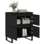 Aparador de madera contrachapada negro 60x35x70 cm de , Aparadores - Ref: Foro24-831221, Precio: 79,01 €, Descuento: %