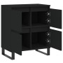 Aparador de madera contrachapada negro 60x35x70 cm de , Aparadores - Ref: Foro24-831221, Precio: 79,01 €, Descuento: %