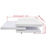 Mesa de centro con 3 niveles blanco brillo de , Mesas de centro - Ref: Foro24-241077, Precio: 348,60 €, Descuento: -5%%