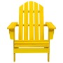 Silla de jardín Adirondack madera maciza de abeto amarilla de , Sillas de jardín - Ref: Foro24-315874, Precio: 89,59 €, Descu...