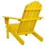 Silla de jardín Adirondack madera maciza de abeto amarilla de , Sillas de jardín - Ref: Foro24-315874, Precio: 89,59 €, Descu...
