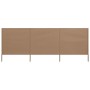 Paravientos de playa de 3 paneles tela gris topo 400x160 cm de , Sombrillas - Ref: Foro24-47151, Precio: 66,04 €, Descuento: %
