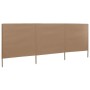 Paravientos de playa de 3 paneles tela gris topo 400x160 cm de , Sombrillas - Ref: Foro24-47151, Precio: 66,04 €, Descuento: %