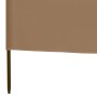 Paravientos de playa de 3 paneles tela gris topo 400x160 cm de , Sombrillas - Ref: Foro24-47151, Precio: 66,04 €, Descuento: %