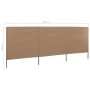 Paravientos de playa de 3 paneles tela gris topo 400x160 cm de , Sombrillas - Ref: Foro24-47151, Precio: 66,04 €, Descuento: %