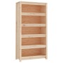 Estantería madera maciza de pino 80x35x154 cm de , Librerías y estanterías - Ref: Foro24-821689, Precio: 155,45 €, Descuento:...