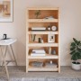 Estantería madera maciza de pino 80x35x154 cm de , Librerías y estanterías - Ref: Foro24-821689, Precio: 155,45 €, Descuento:...