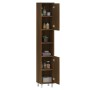 Armario de baño madera contrachapada roble marrón 30x30x179 cm de , Muebles de baño - Ref: Foro24-825833, Precio: 94,21 €, De...