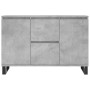 Aparador de madera de ingeniería gris hormigón 104x35x70 cm de , Aparadores - Ref: Foro24-827216, Precio: 98,55 €, Descuento: %