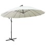 Sombrilla colgante con palo de aluminio blanco 3 m de , Sombrillas - Ref: Foro24-47220, Precio: 139,92 €, Descuento: %