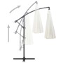 Sombrilla colgante con palo de aluminio blanco 3 m de , Sombrillas - Ref: Foro24-47220, Precio: 139,92 €, Descuento: %