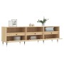 Mueble de TV madera contrachapada roble Sonoma 150x30x44,5 cm de , Muebles TV - Ref: Foro24-831263, Precio: 112,34 €, Descuen...