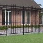 Valla de jardín con punta de lanza acero recubierto negro 222cm de , Paneles de vallas - Ref: Foro24-151083, Precio: 202,40 €...