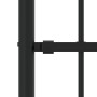 Valla de jardín con punta de lanza acero recubierto negro 222cm de , Paneles de vallas - Ref: Foro24-151083, Precio: 202,40 €...