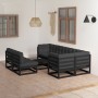 Muebles de jardín 8 pzas y cojines madera maciza pino de vidaXL, Conjuntos de jardín - Ref: Foro24-3076663, Precio: 896,77 €,...