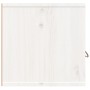 Armarios de pared 2 uds madera maciza pino blanco 80x30x30 cm de , Estantes y estanterías - Ref: Foro24-818378, Precio: 146,0...