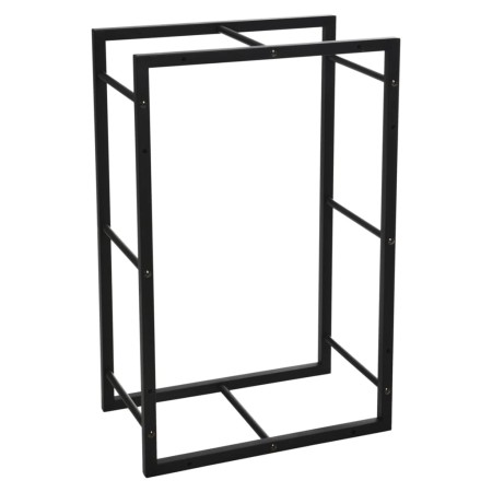 ProGarden Soporte para leña rectangular negro 45x28x70 cm de , Bolsas y soportes de leña - Ref: Foro24-445897, Precio: 53,39 ...