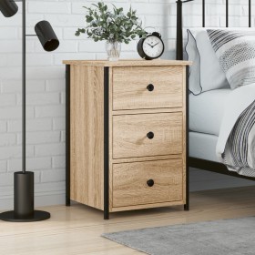 Mesita de noche madera de ingeniería roble Sonoma 40x36x60 cm de , Mesitas de noche - Ref: Foro24-825995, Precio: 69,96 €, De...
