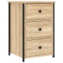 Mesita de noche madera de ingeniería roble Sonoma 40x36x60 cm de , Mesitas de noche - Ref: Foro24-825995, Precio: 69,96 €, De...