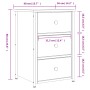 Mesita de noche madera de ingeniería roble Sonoma 40x36x60 cm de , Mesitas de noche - Ref: Foro24-825995, Precio: 69,96 €, De...